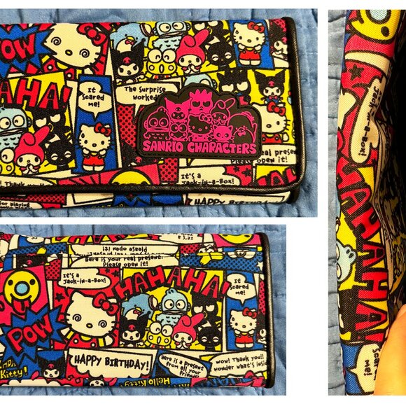 SUPER RARE Vintage Sanrio Hello Kitty Comic Book Manga Purse Handbag & Wallet Se - Picture 8 of 10